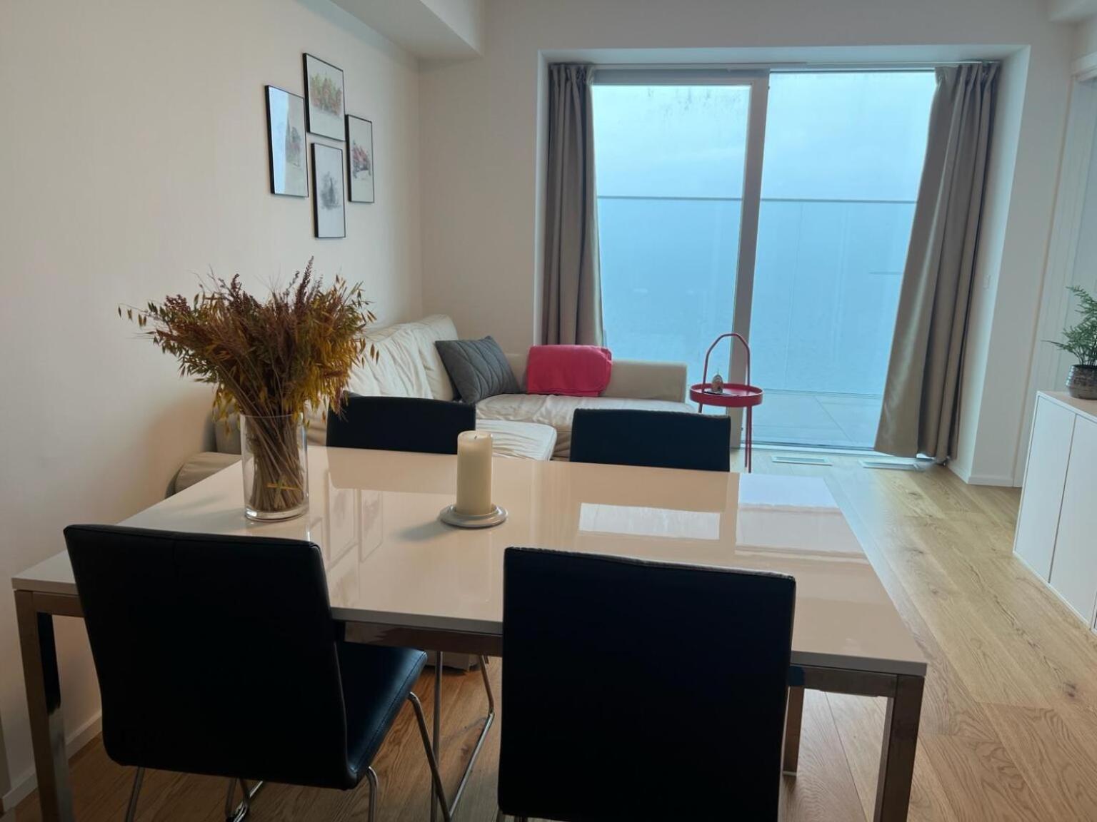 26-Etage Lejlighed Med Utrolig Havudsigt Århus Buitenkant foto