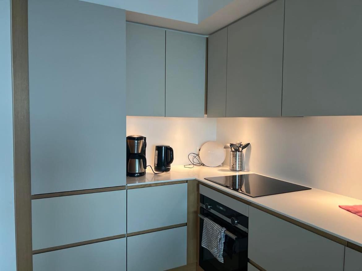 26-Etage Lejlighed Med Utrolig Havudsigt Århus Buitenkant foto